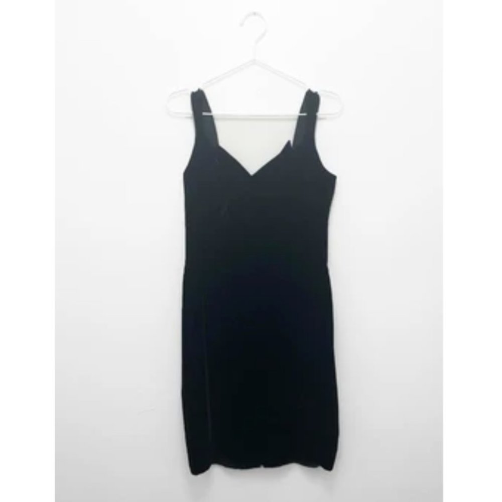 Vintage - 90'S Thierry Mugler Velvet Dress / Black
